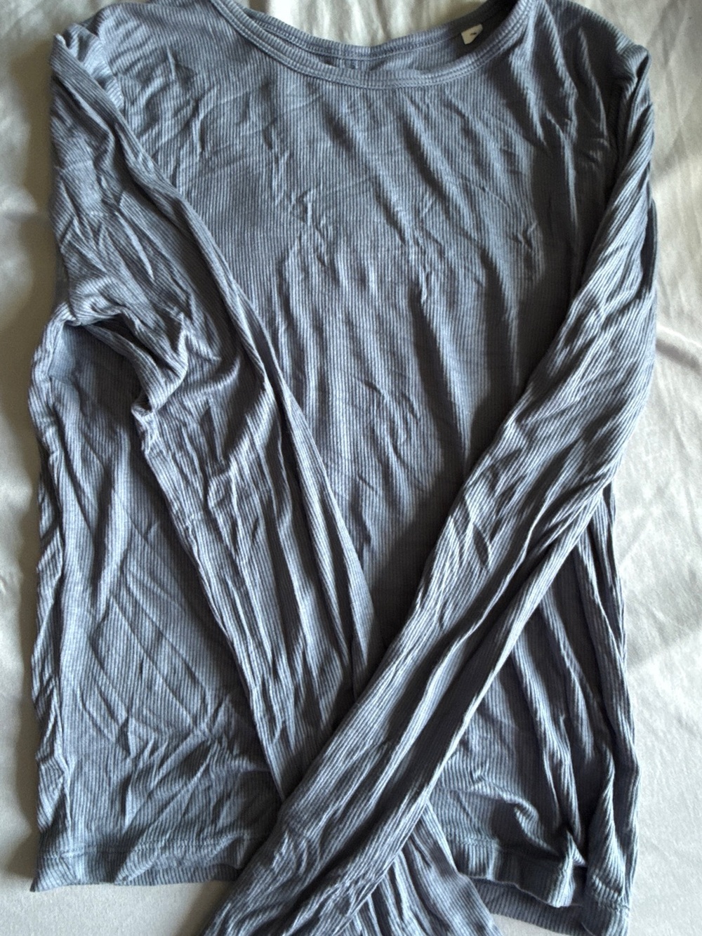 PacSun Light Blue Ribbed Long Sleeve Top